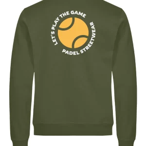 2Padel - Padel Streetwear sweater - Let's play the game (groen)